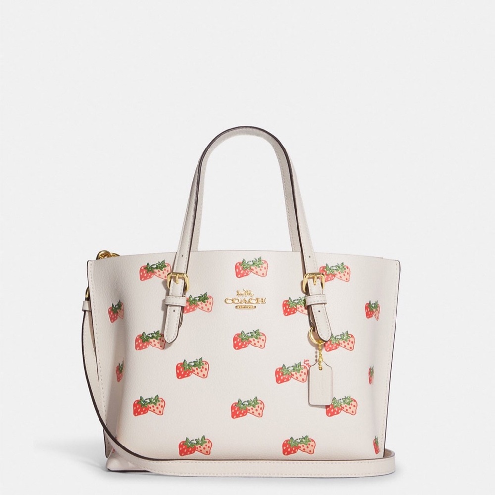 Coach strawberry mollie tote